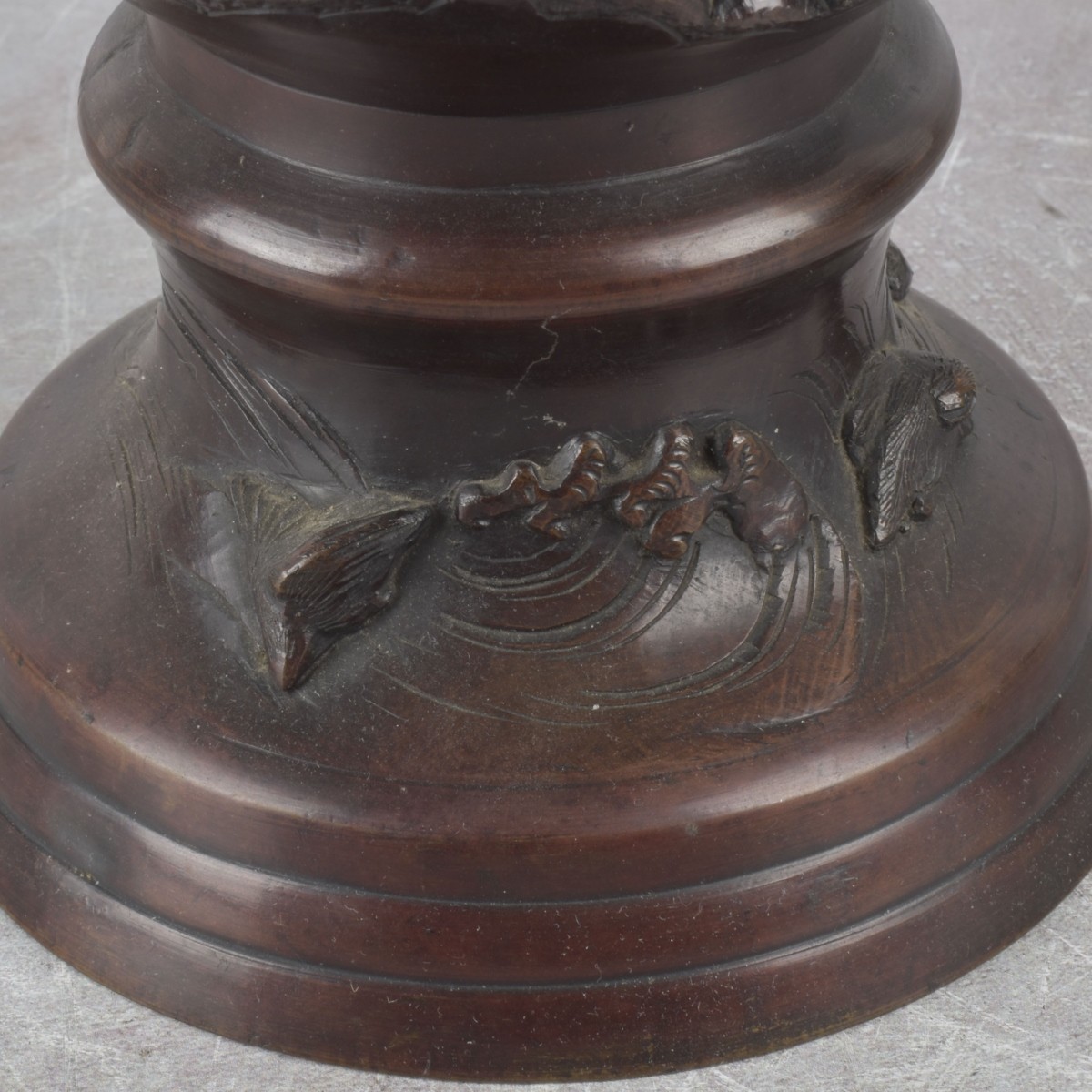 Vintage Japanese Bronze Urn