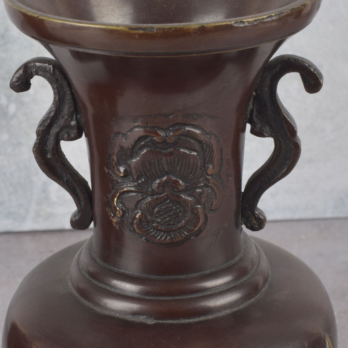 Pair of Japanese Bronze Vases