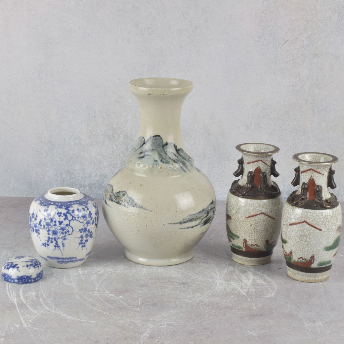 Collection of Asian Porcelain Vessels