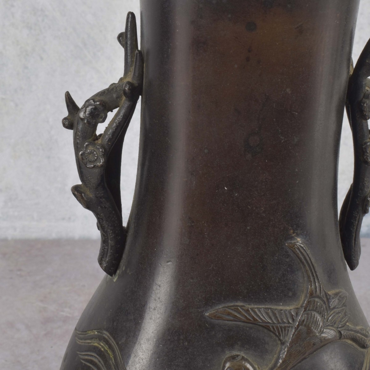 Antique Japanese Bronze Vases