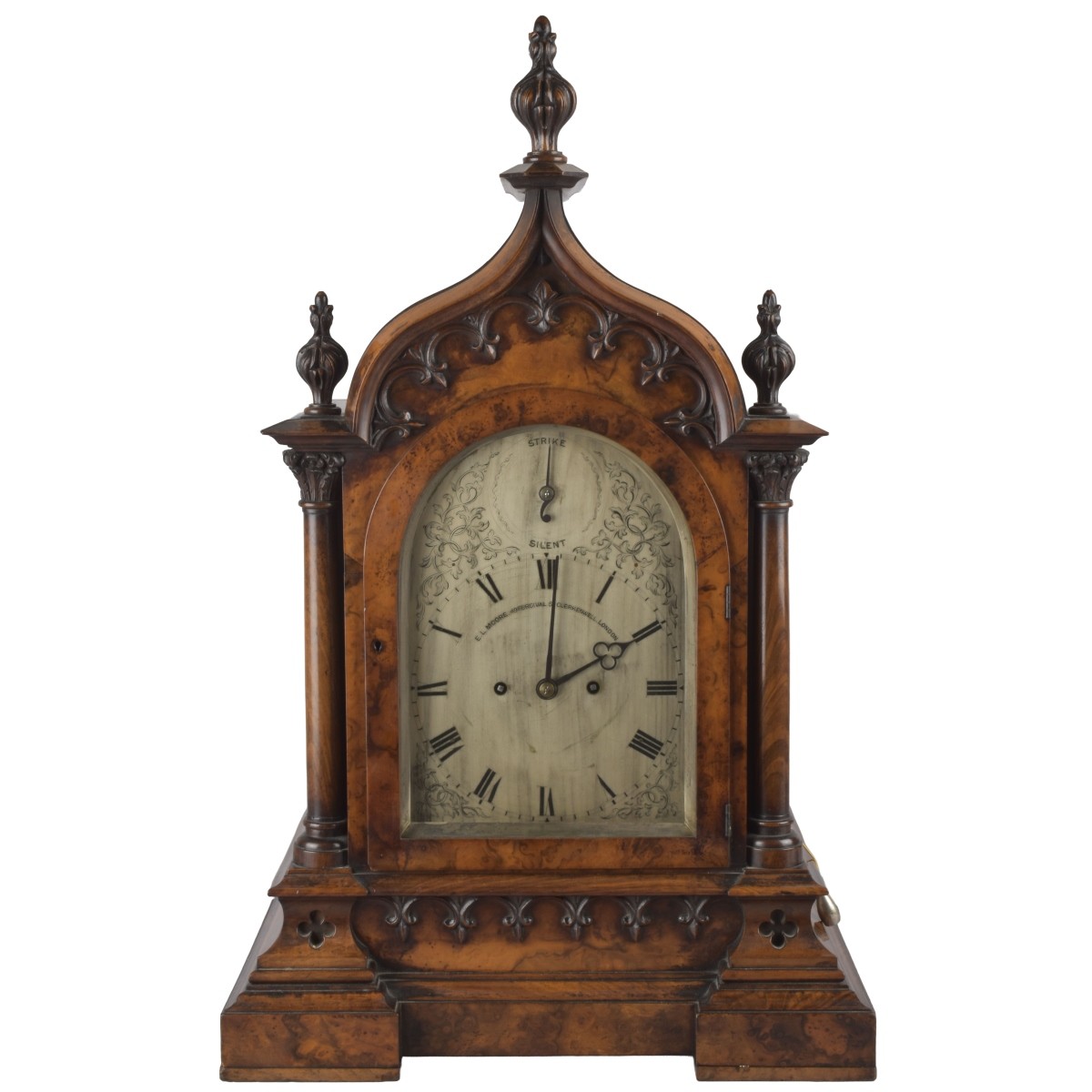English 19th Century Gothic Style Clock