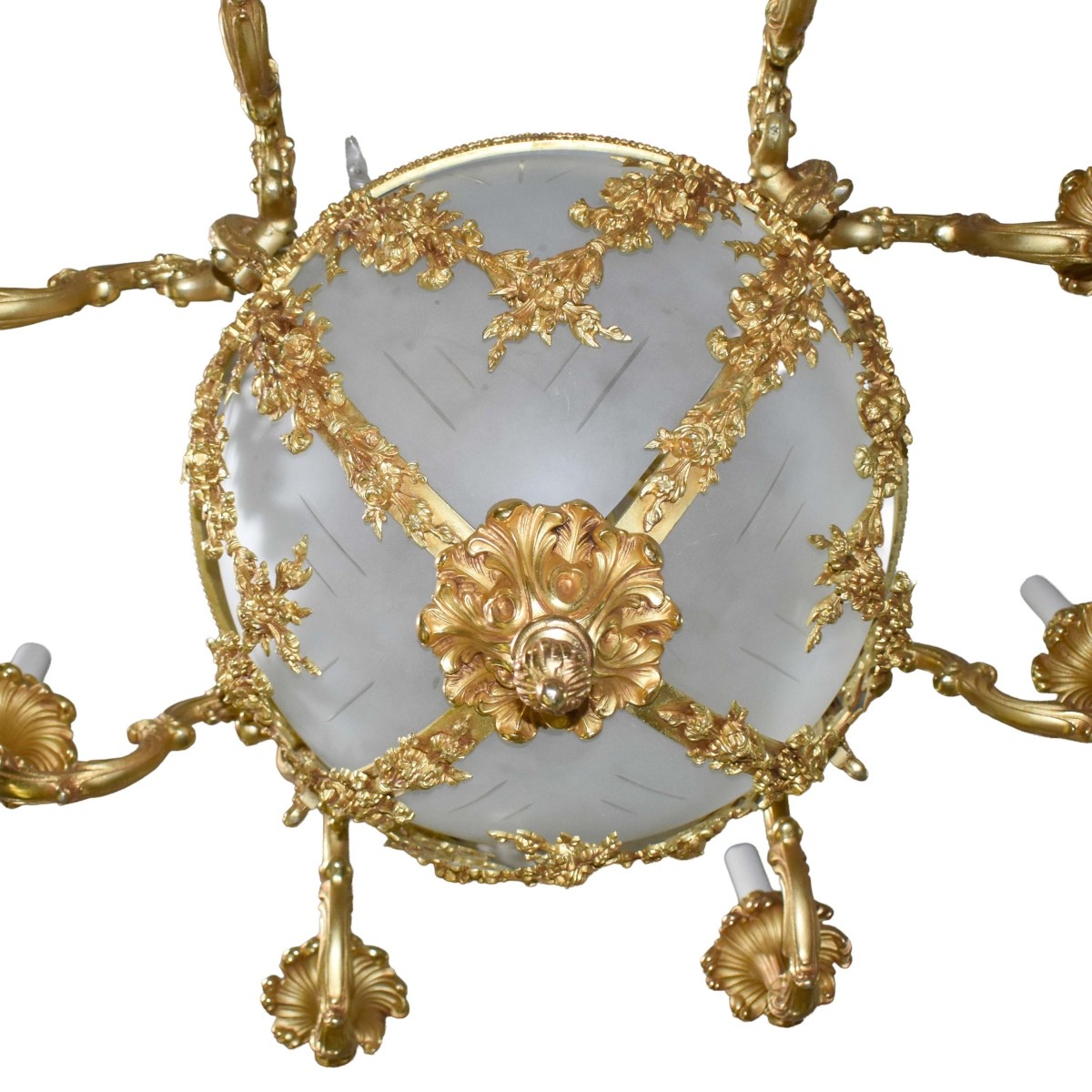 Gilt Bronze Chandelier