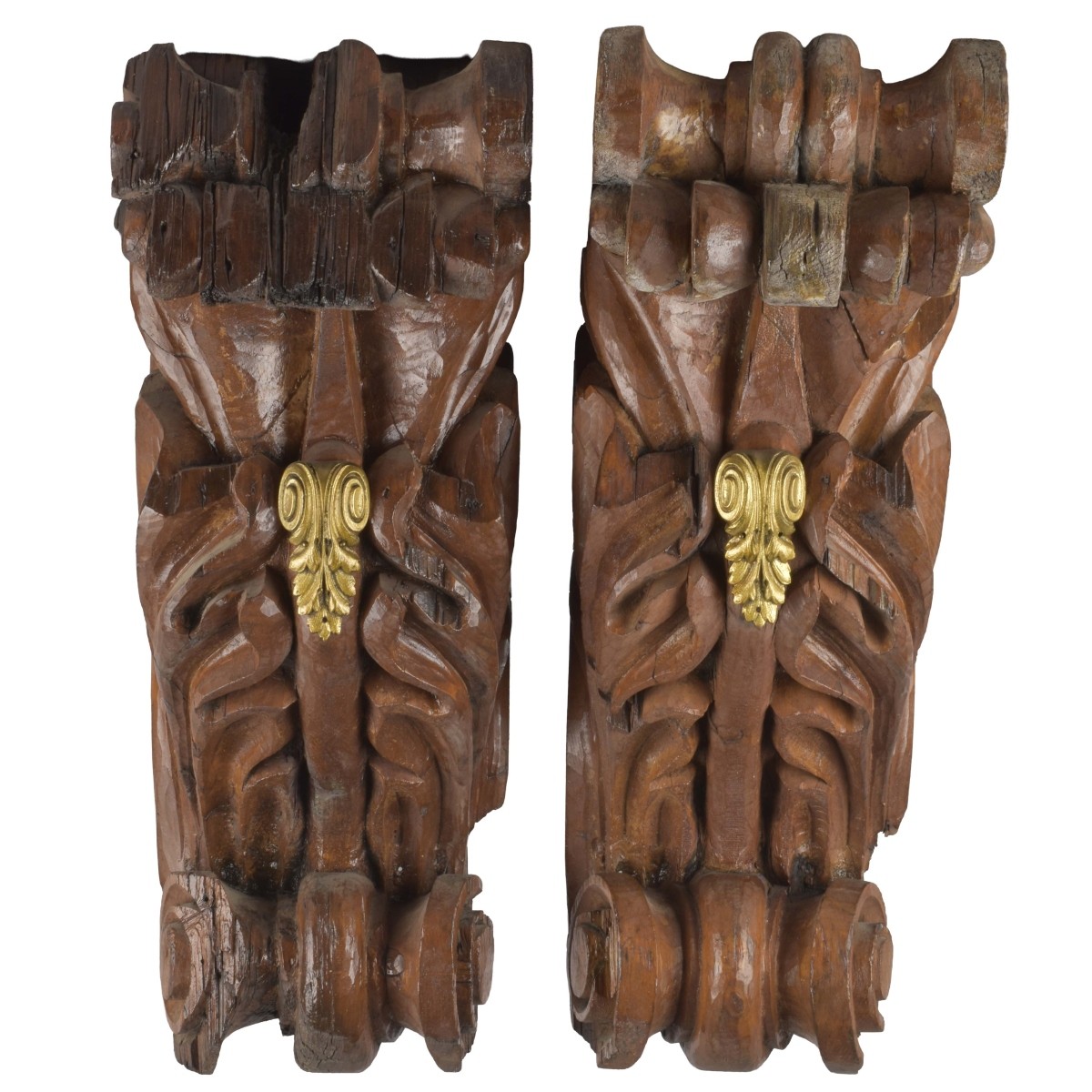 Pair of Wood Corbels