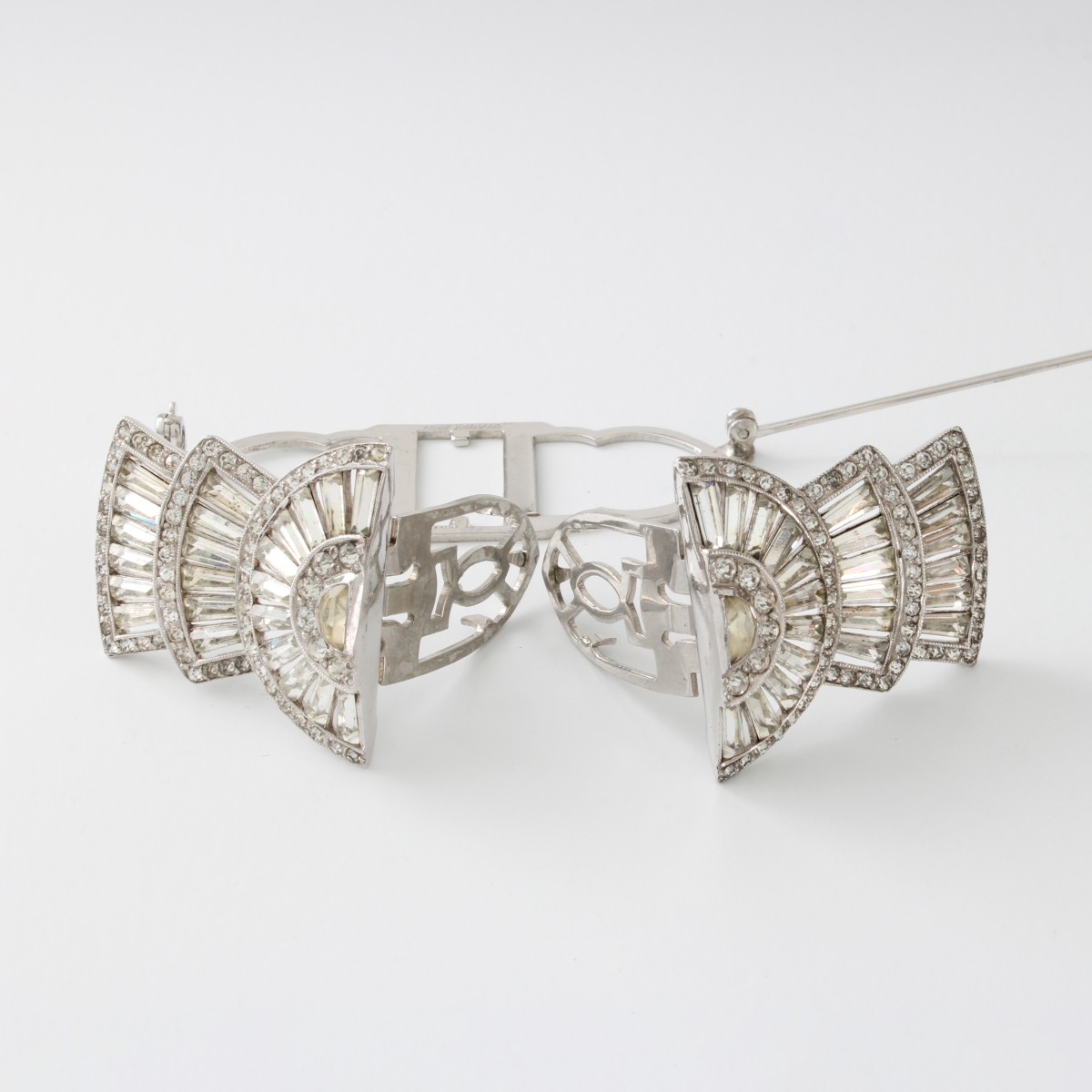 Deco style Clip Brooch