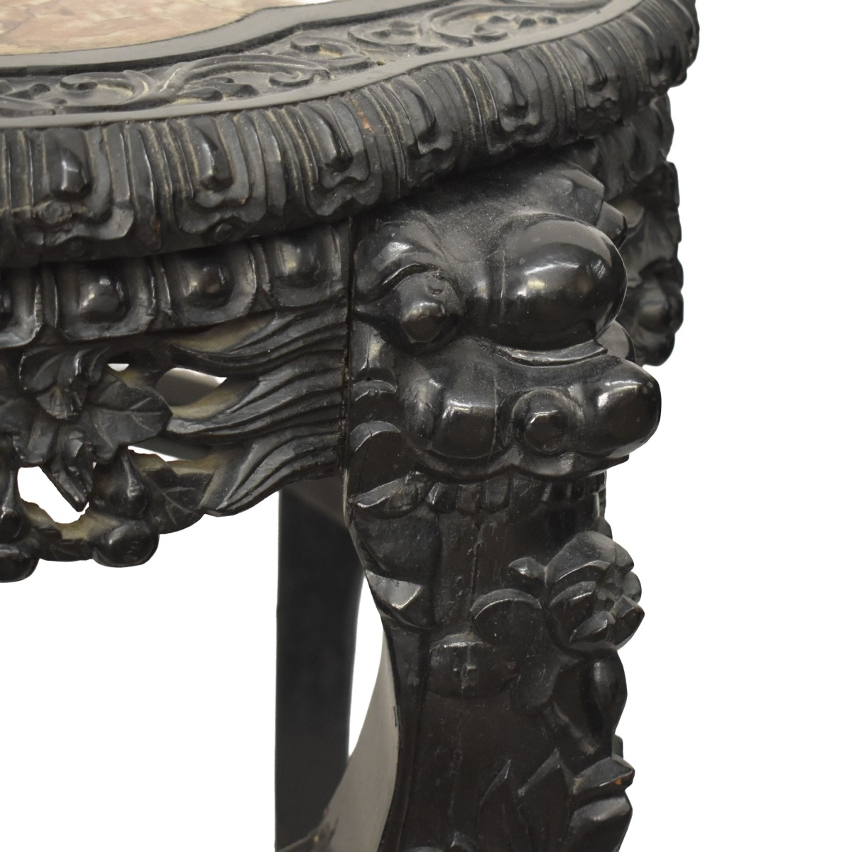 Chinese Carved Hardwood Stand