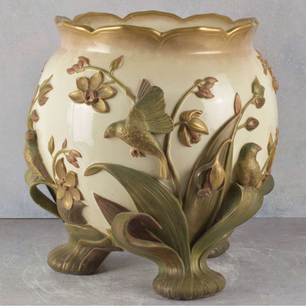 Art Nouveau Porcelain Jardiniere
