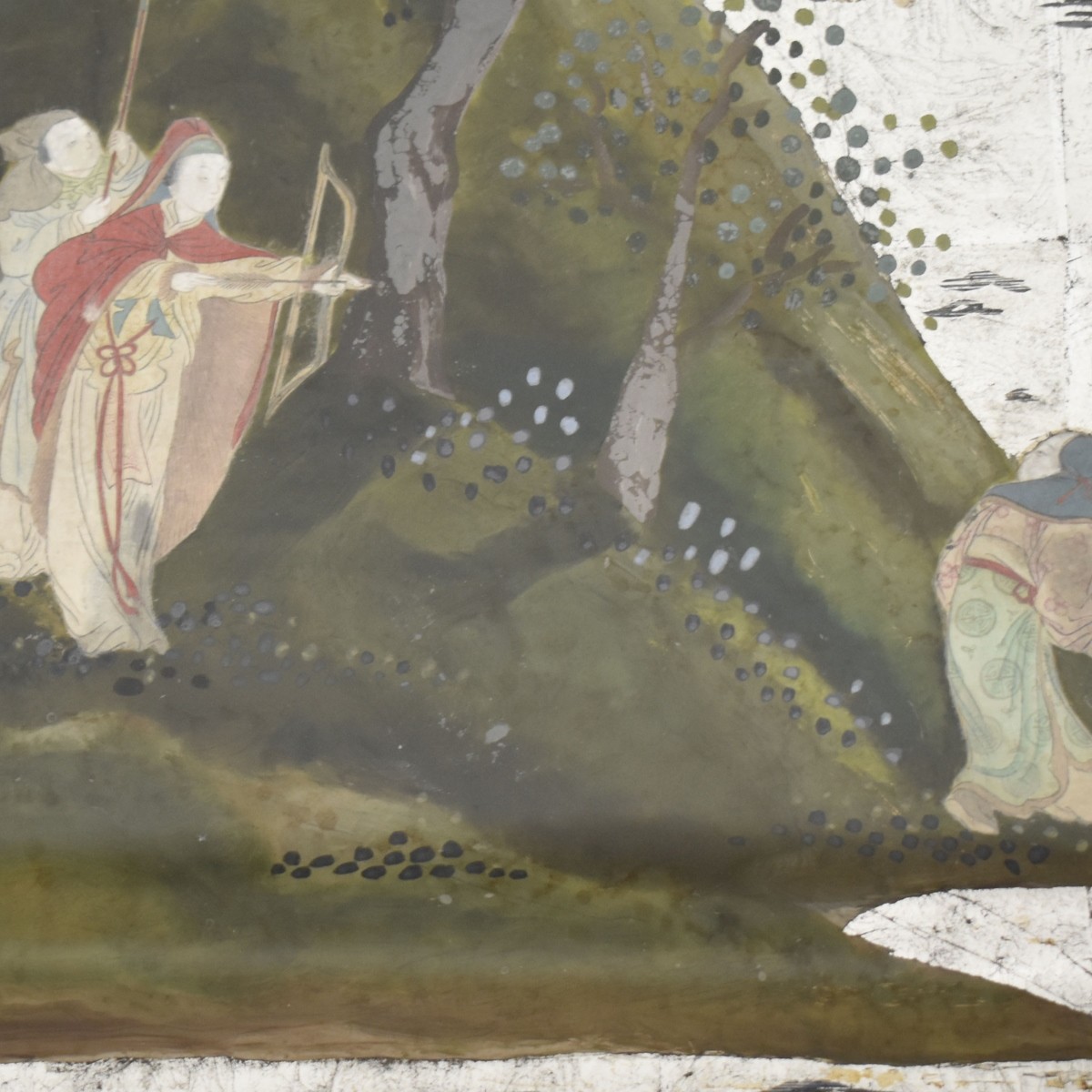Vintage Oriental Reverse Painting