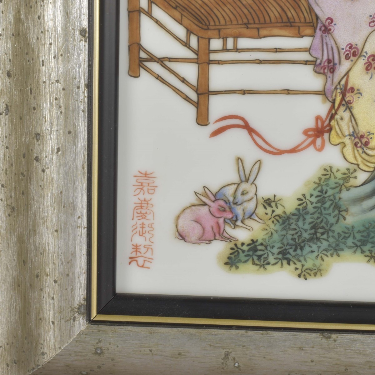 Chinese Famille Rose Porcelain Plaques