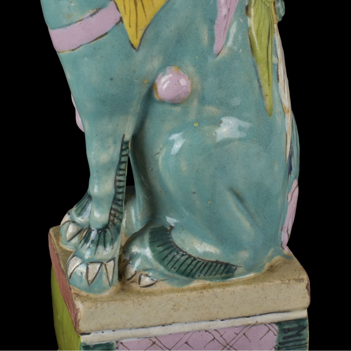 Chinese Glazed Porcelain Foo Dogs