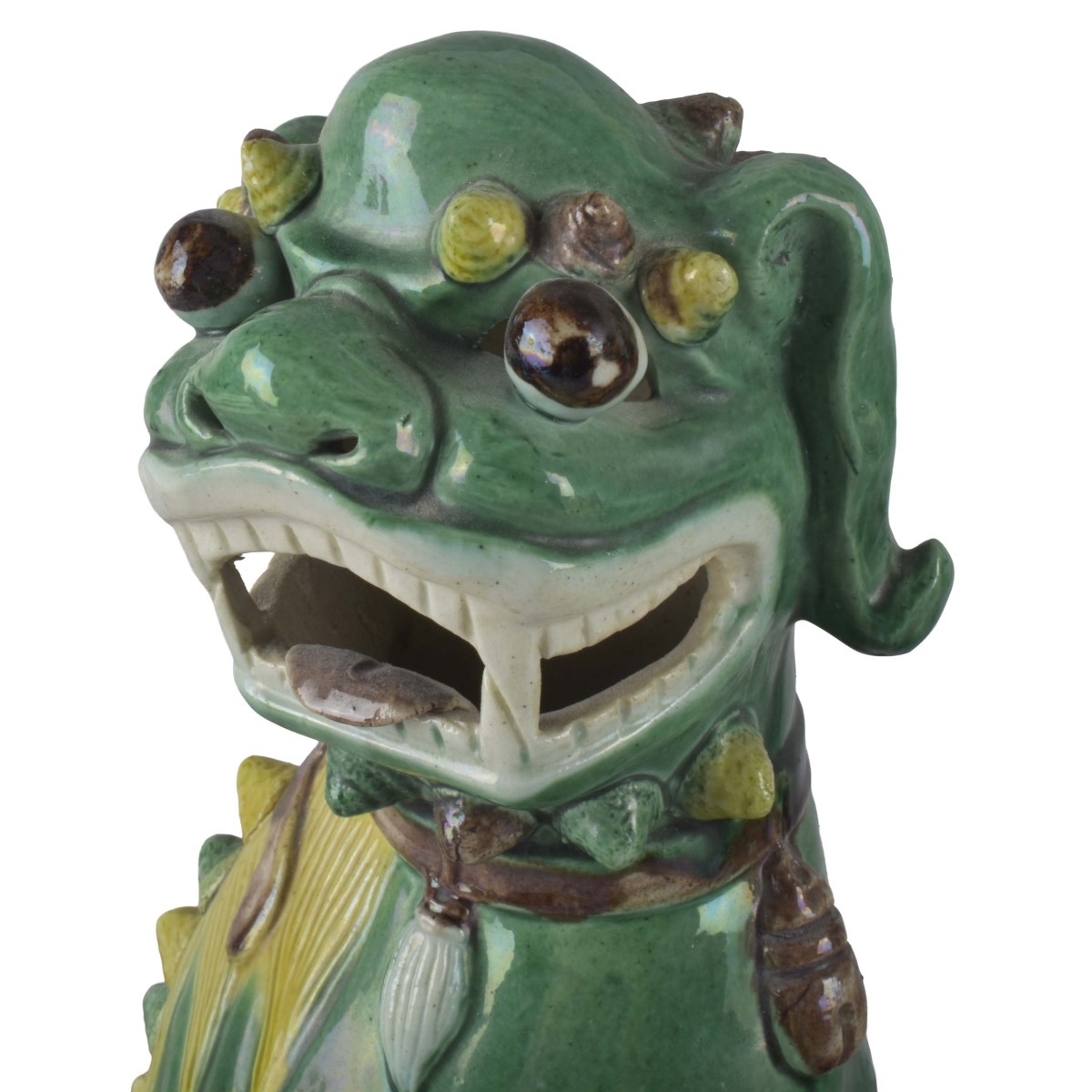 Chinese Glazed Porcelain Foo Dogs