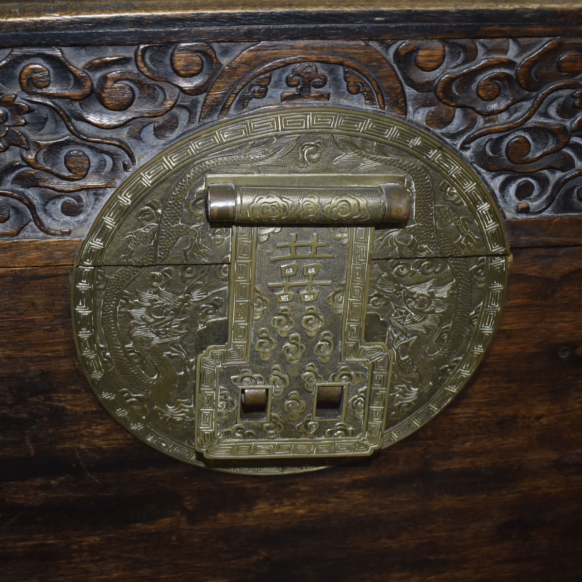 Antique Chinese Teak Chest