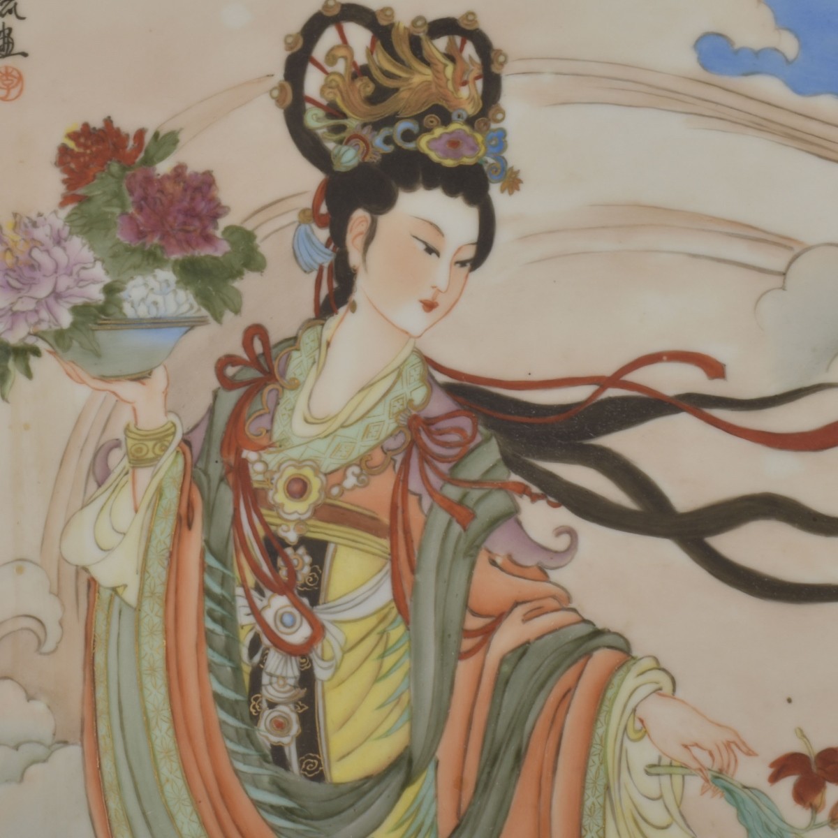 Chinese Painted Porcelain Plaque