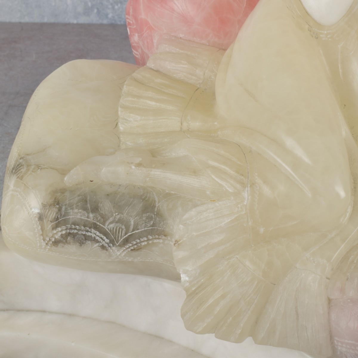 Vintage Alabaster and Marble Figure