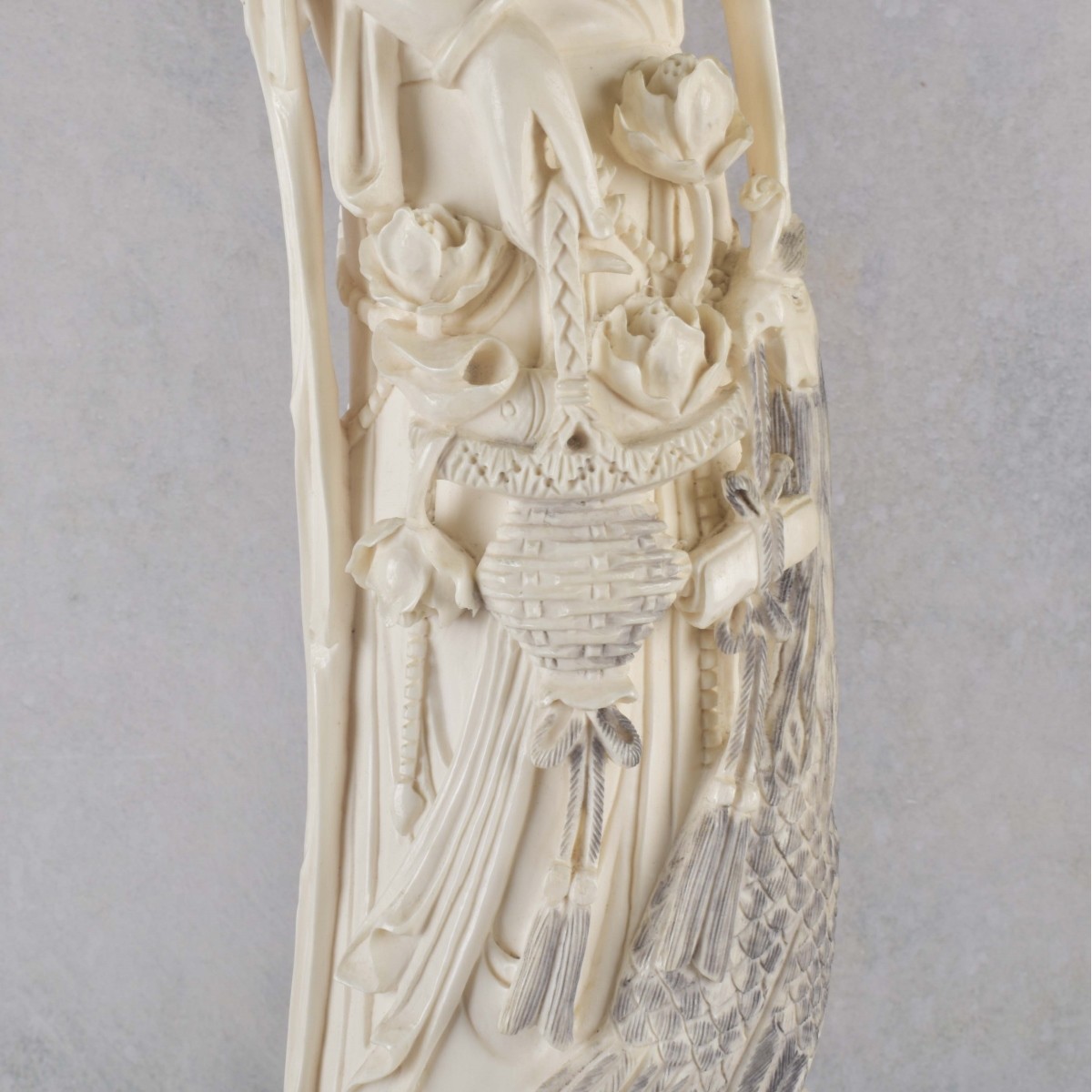 Antique Pair of Chinese Guanyins