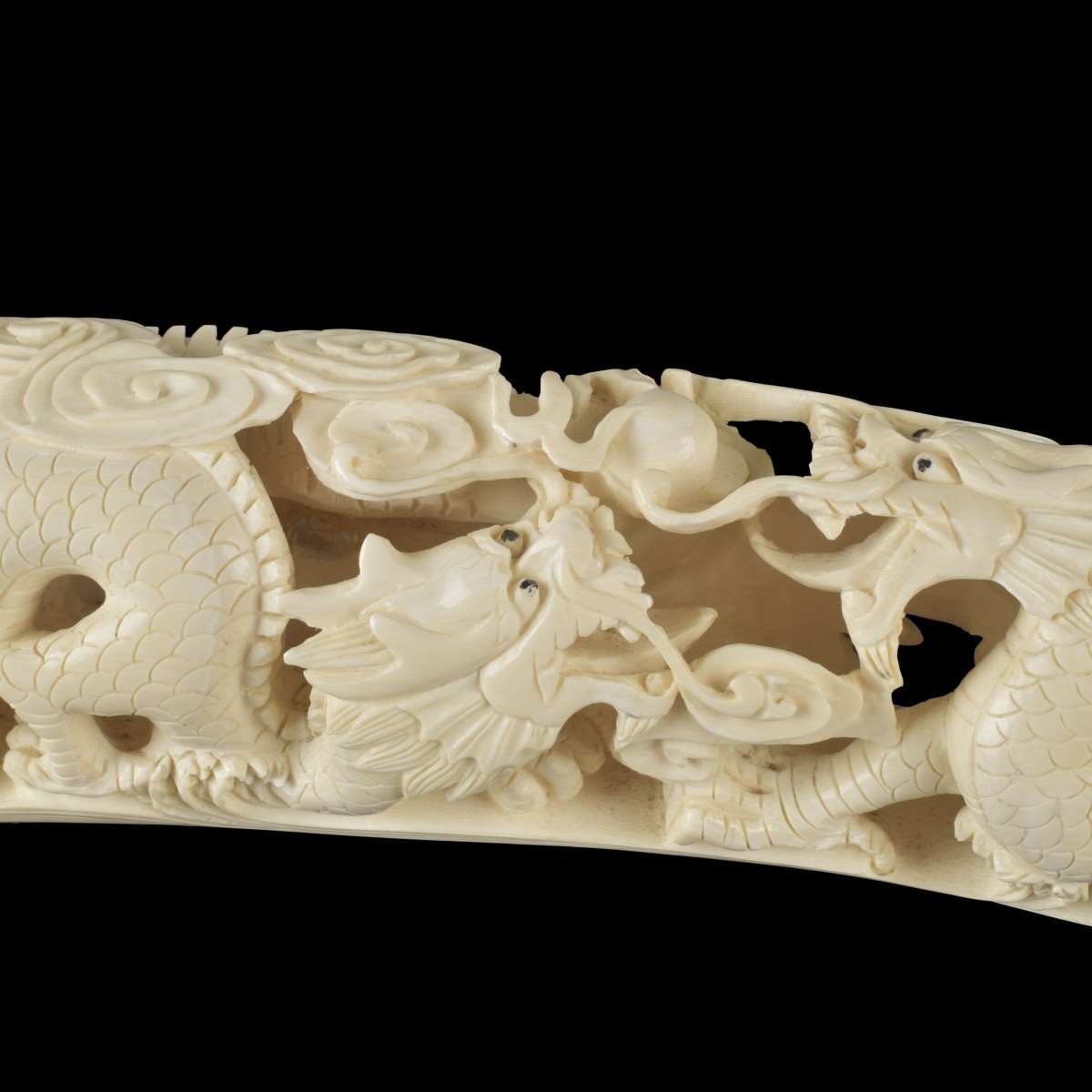 Chinese Carved Figural Tusk