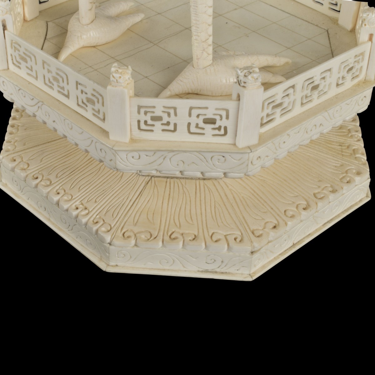 Carved Chinese Cranes