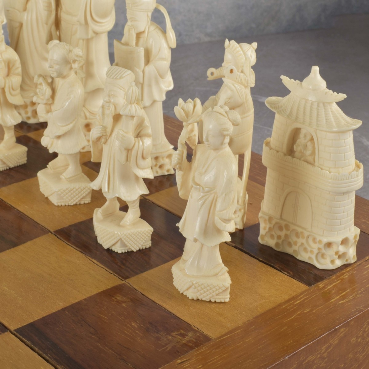 Carved Chess Set
