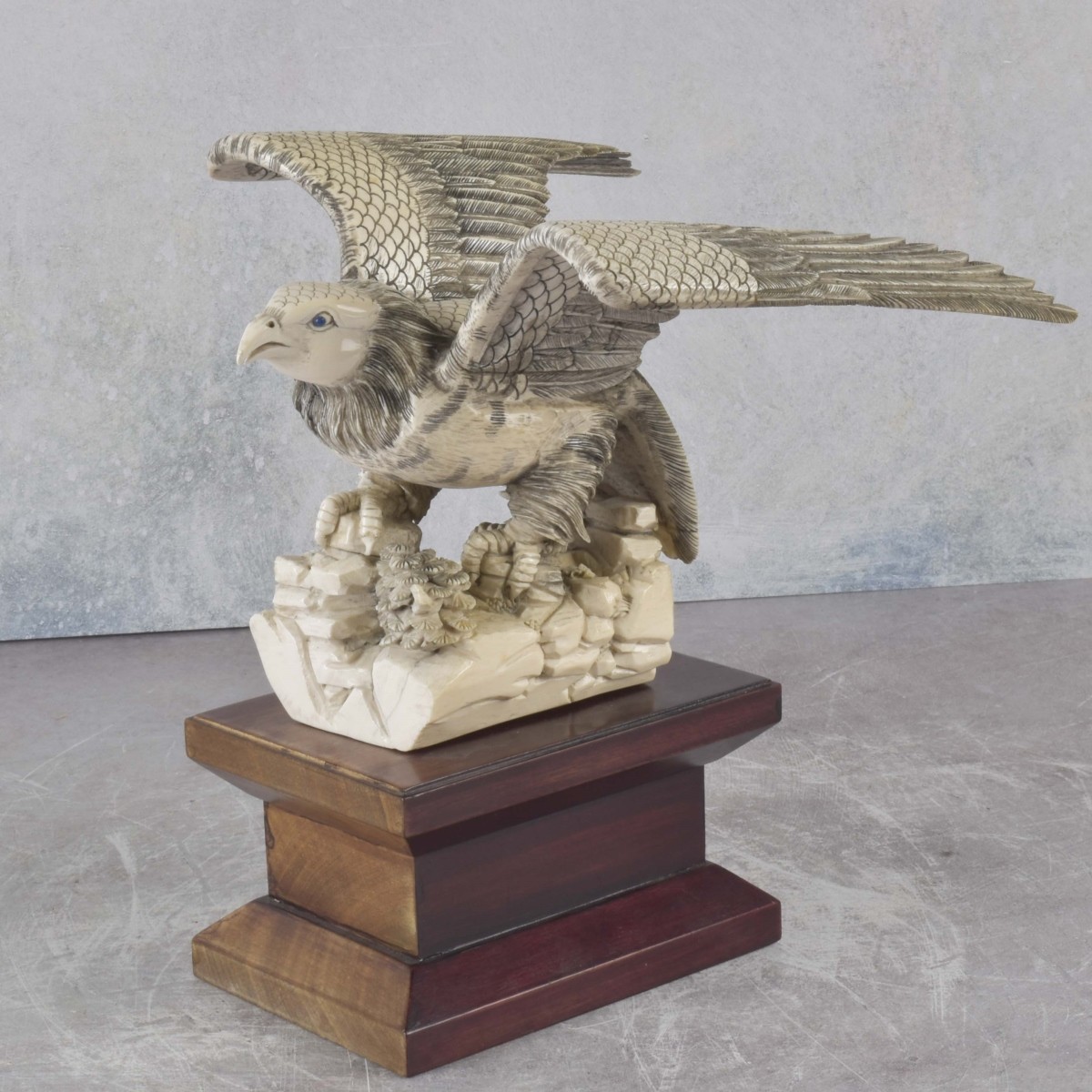 Chinese Carved Hawk Sculpture