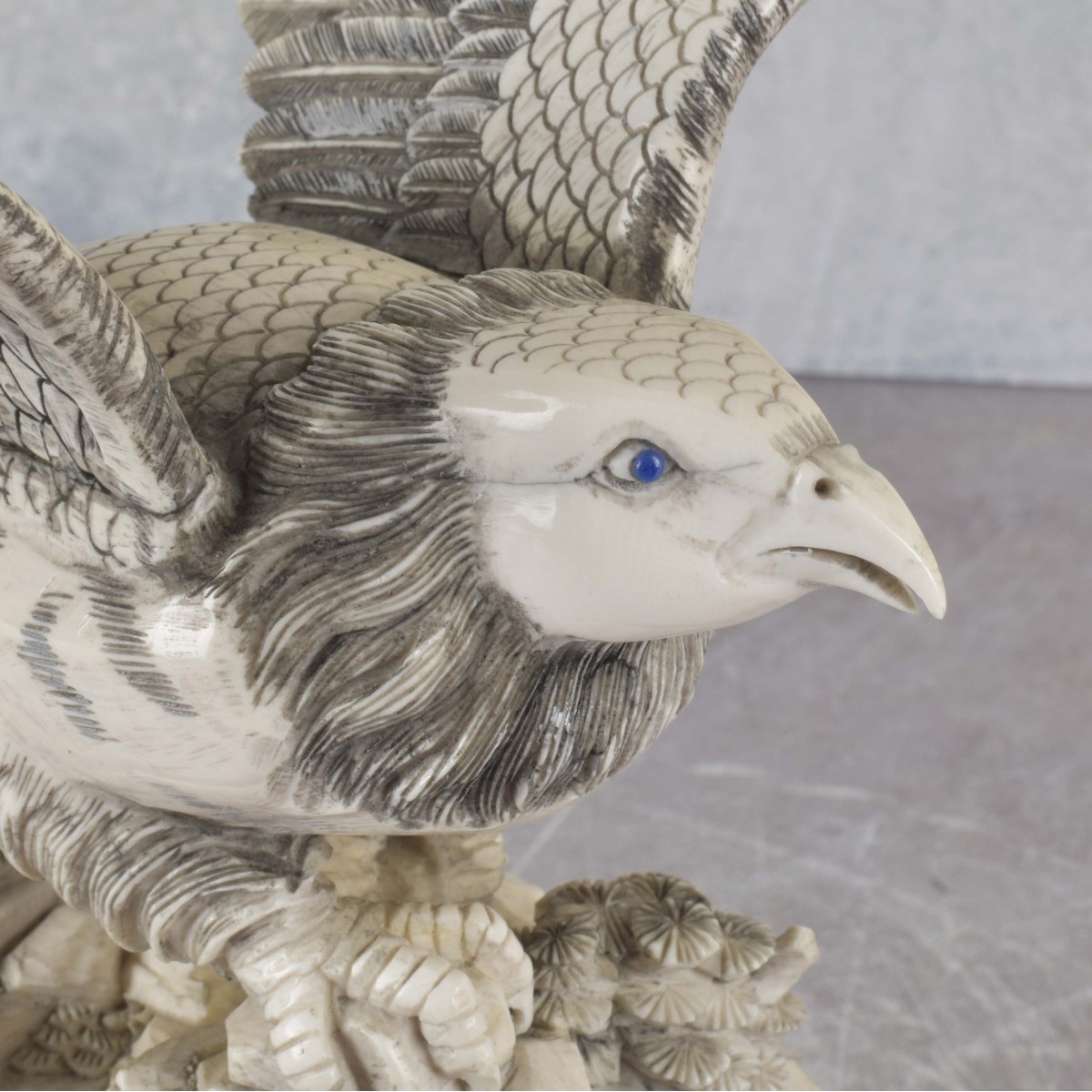 Chinese Carved Hawk Sculpture