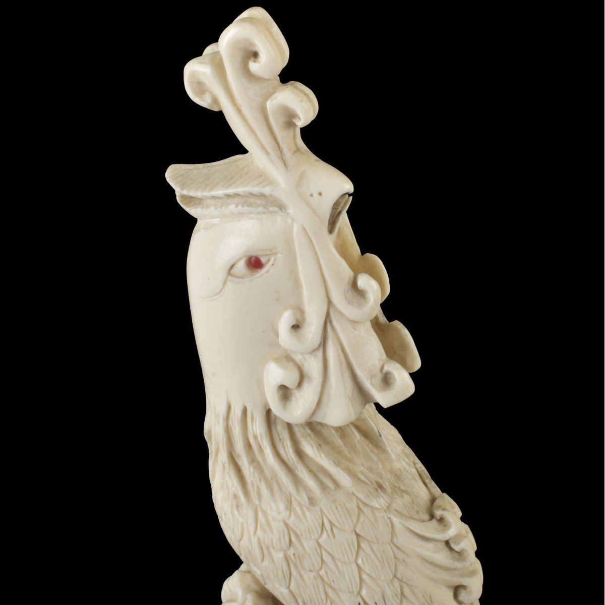 Pair of Carved Phoenix Birds