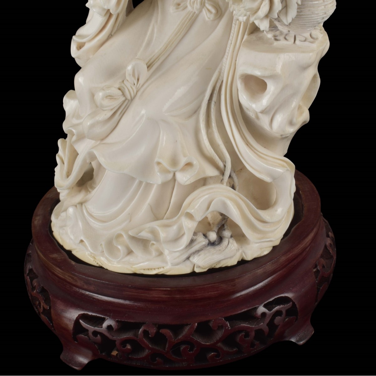 Antique Carved Chinese Guanyin
