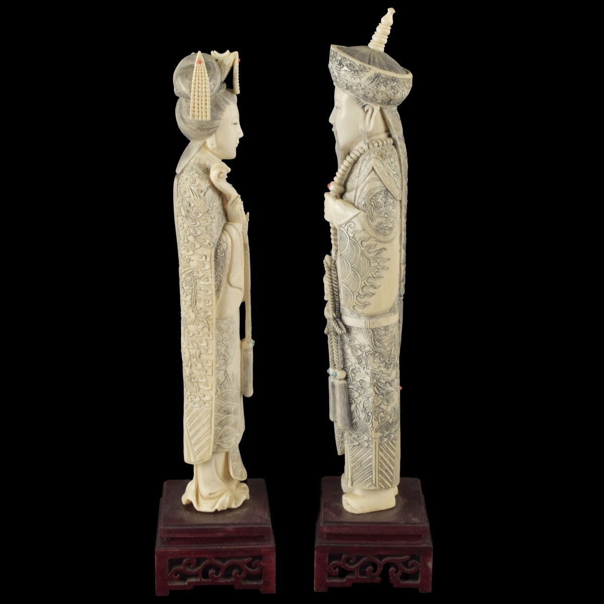 Vintage Chinese Emperor and Empress