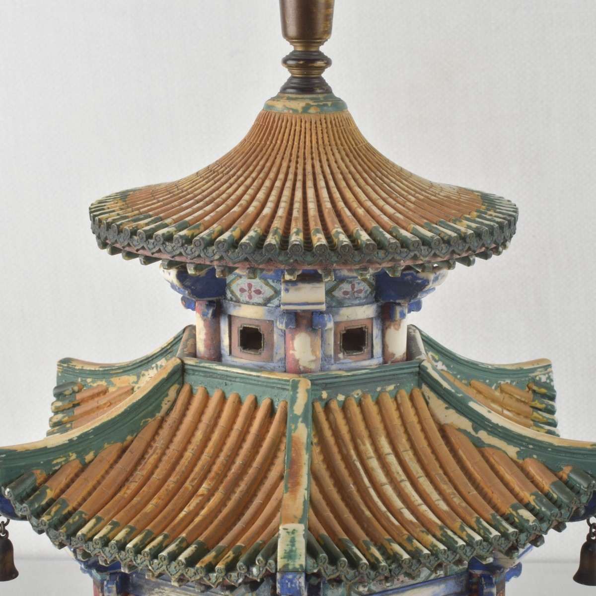 Carved Chinese Pagoda and Figures