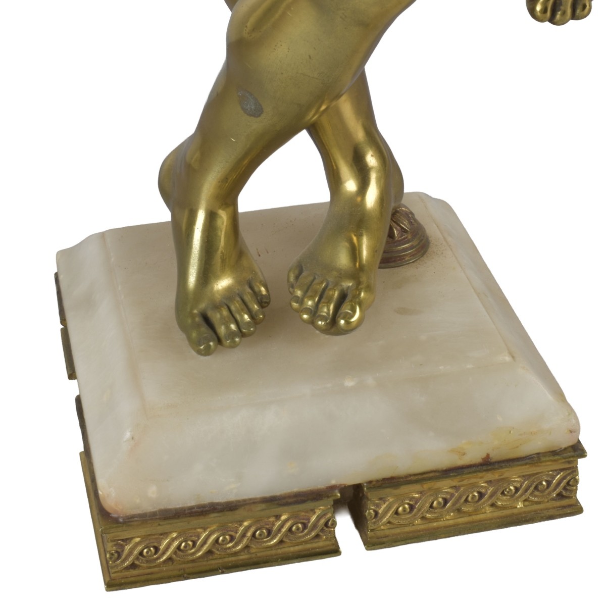 Gilt French Bronze Figure of a Flute Player