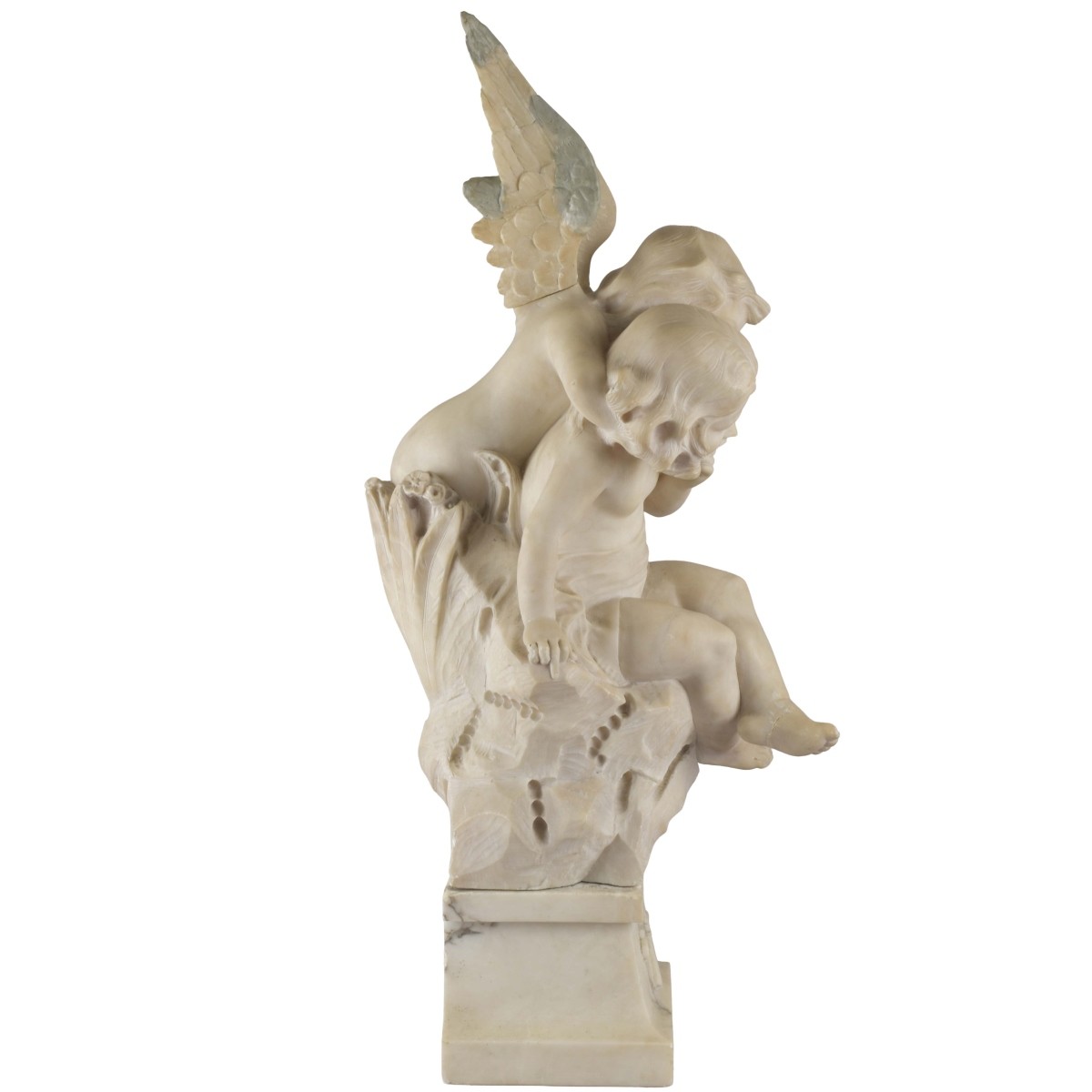 Marble Cherub Sculpture