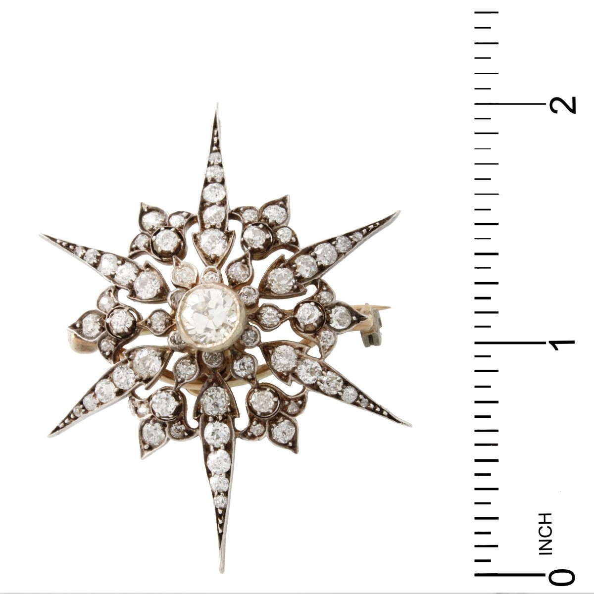 Diamond Platinum and 18K Pendant
