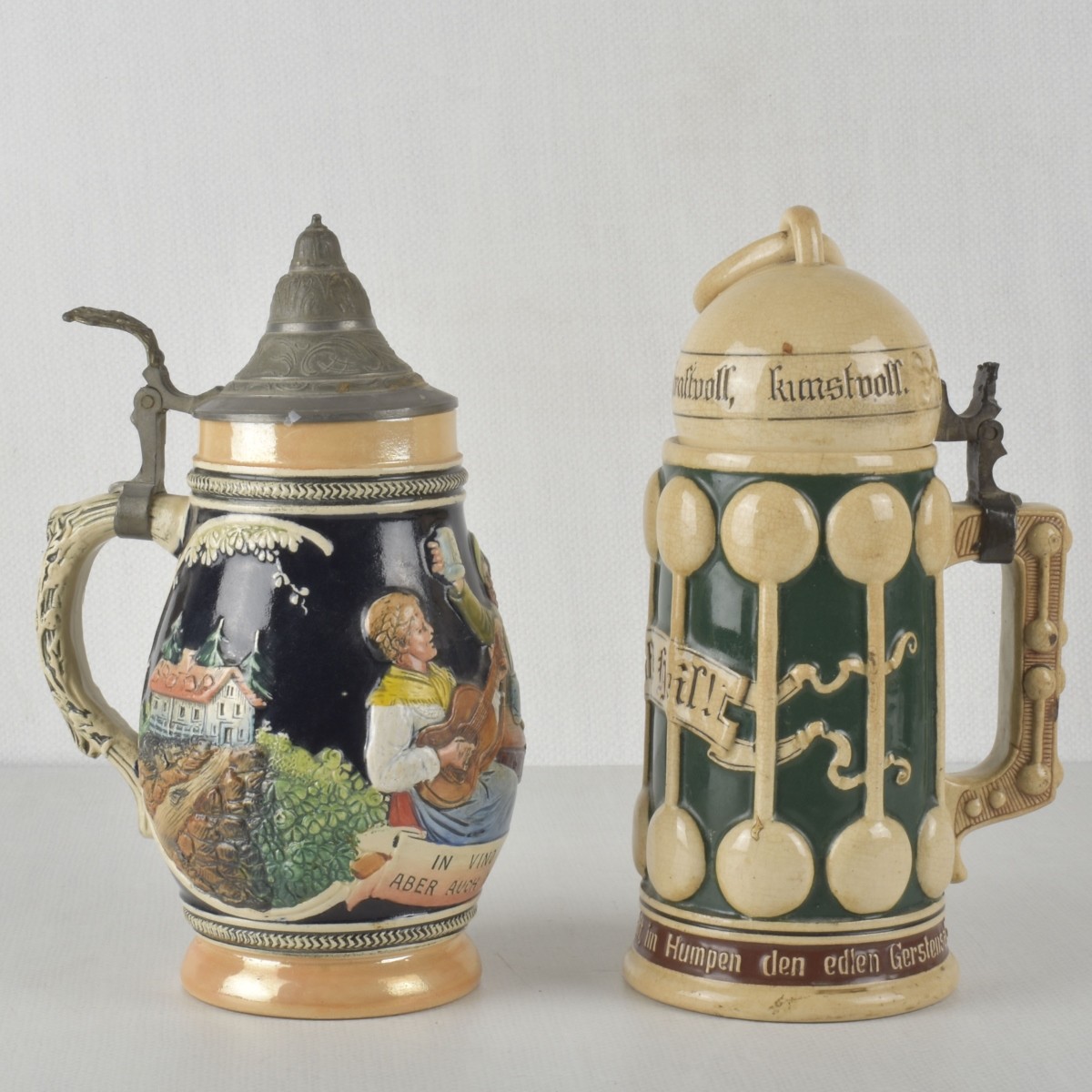 Vintage German Stoneware Steins