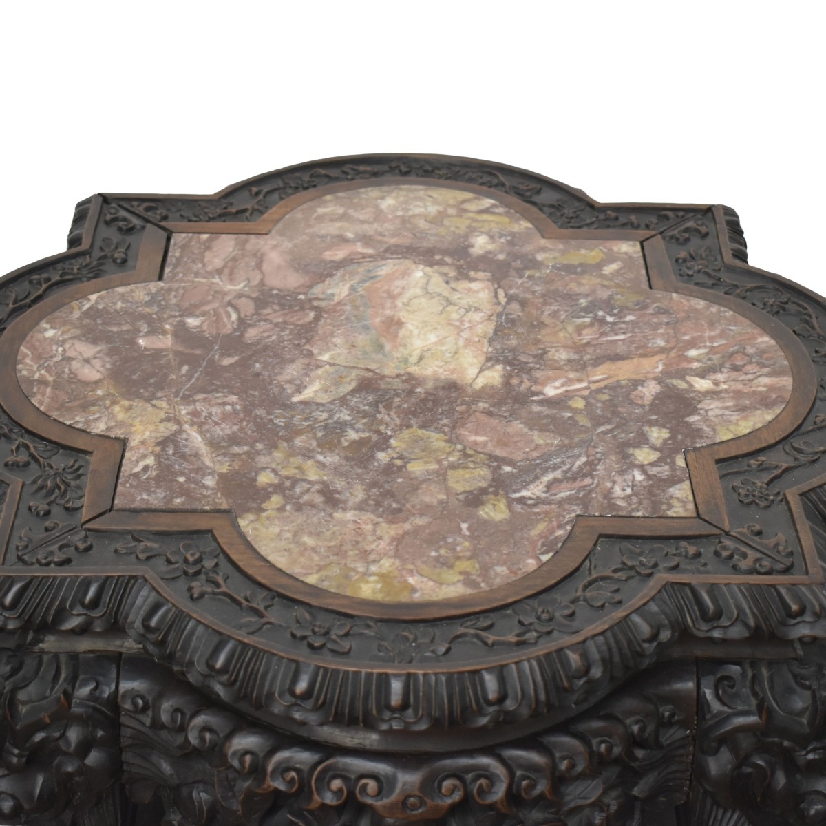 Chinese Carved Hardwood Stand