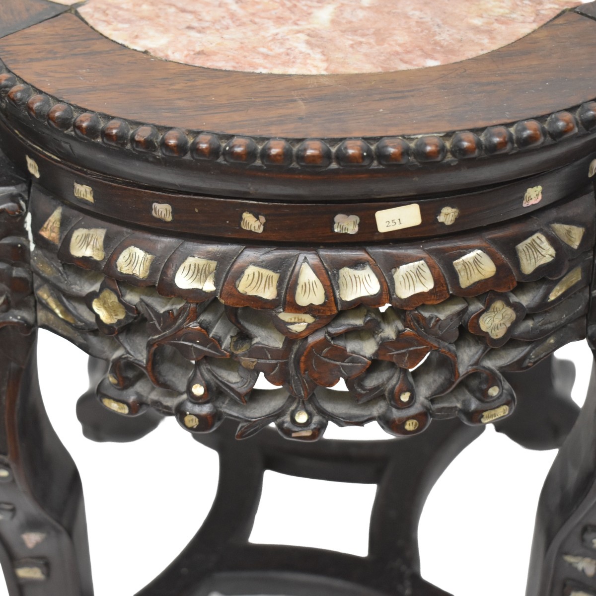 Chinese Carved Hardwood Stand
