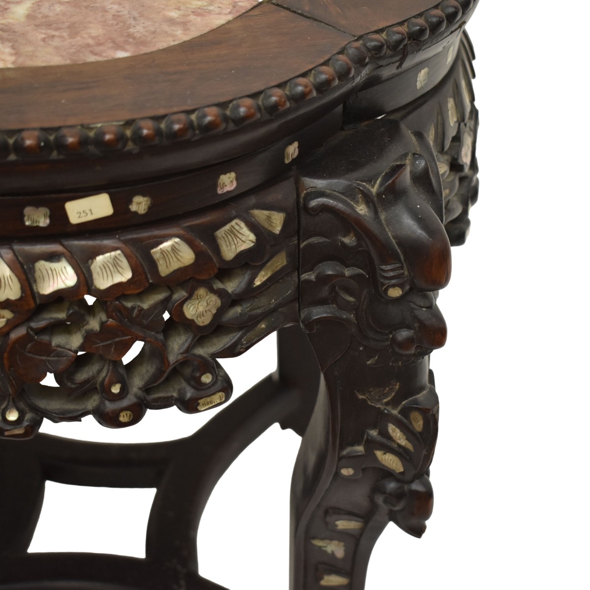 Chinese Carved Hardwood Stand