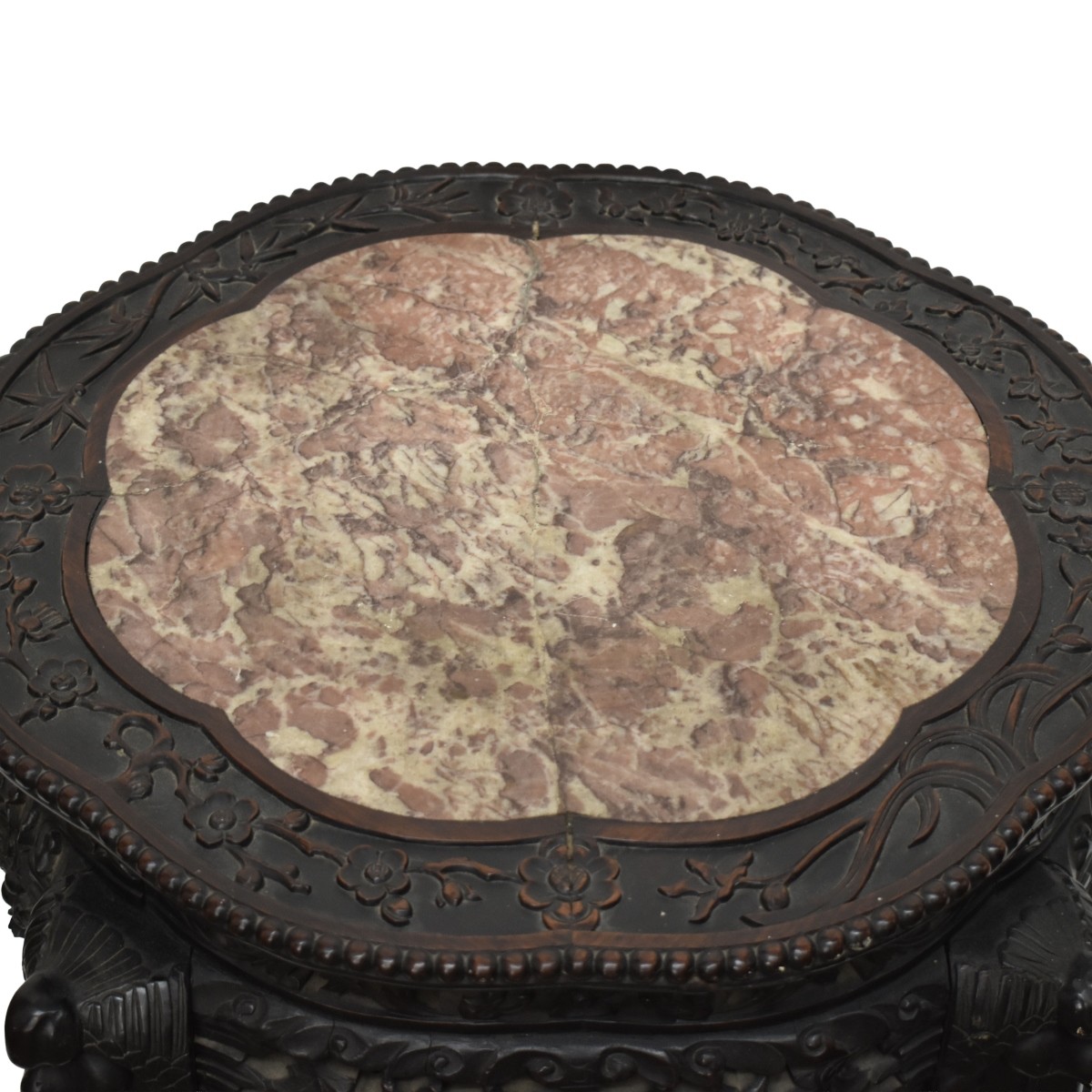 Chinese Carved Hardwood Stand