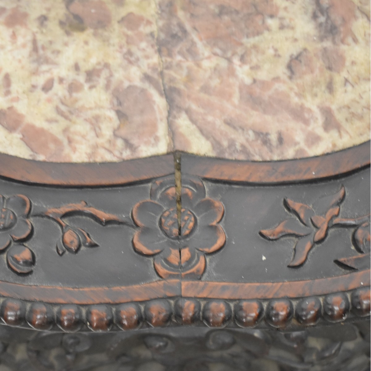 Chinese Carved Hardwood Stand