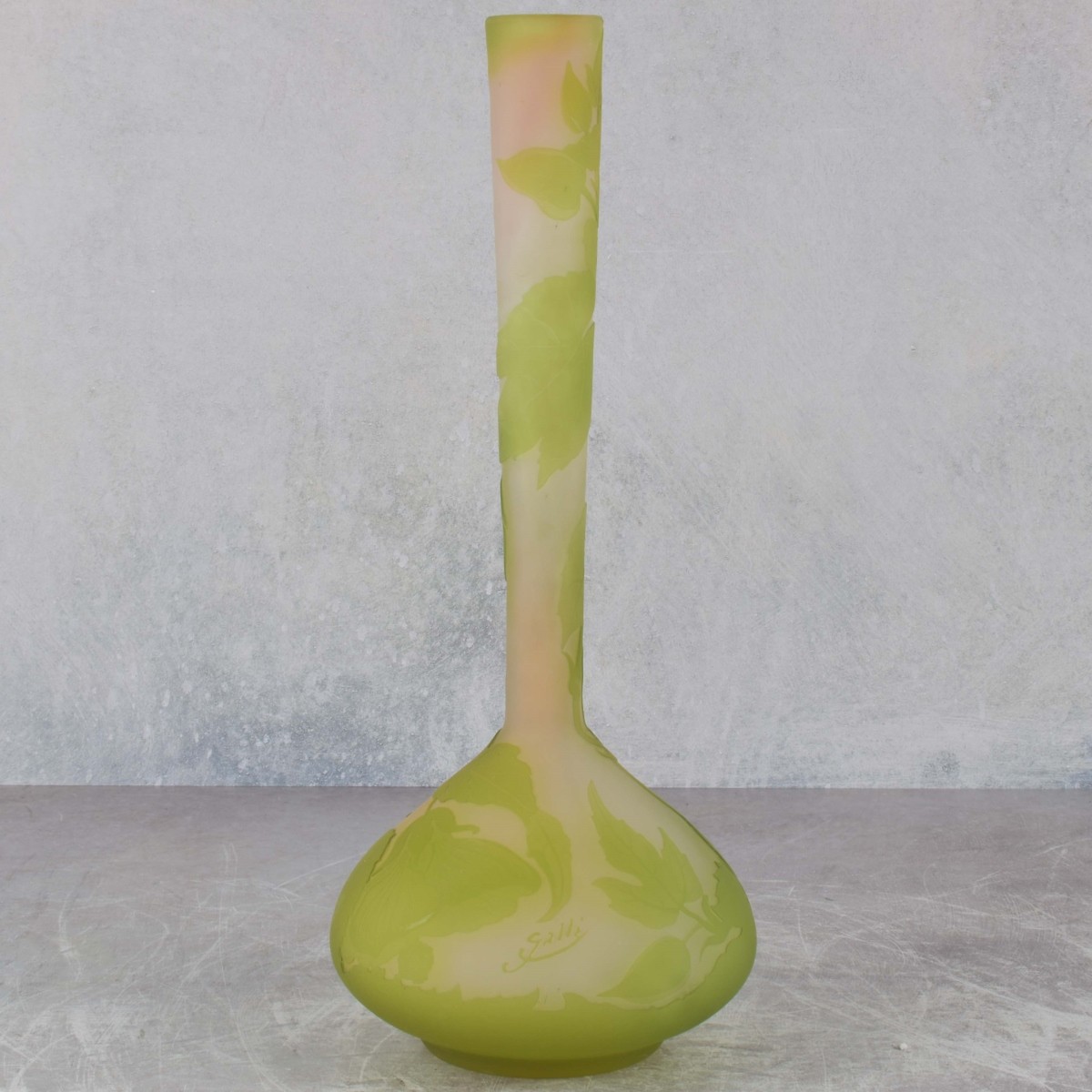 Galle Cameo Glass Vase