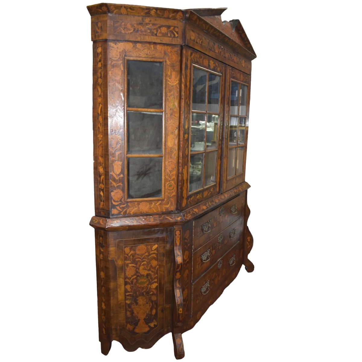 Early 19th C. Dutch Marquetry Cabinet