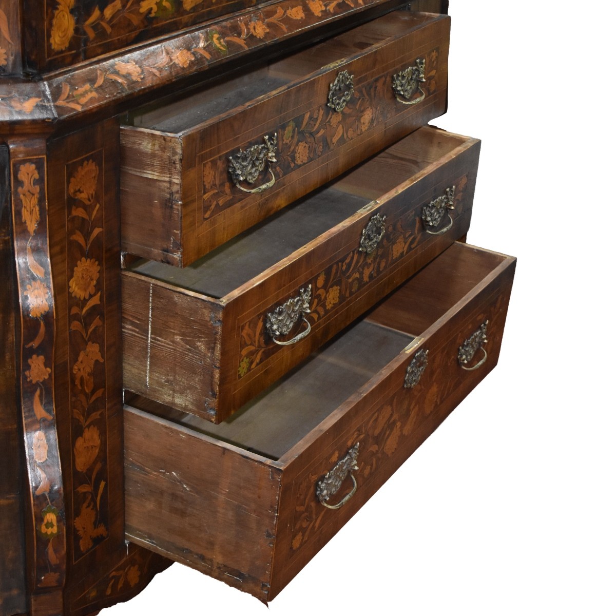 Early 19th C. Dutch Marquetry Cabinet
