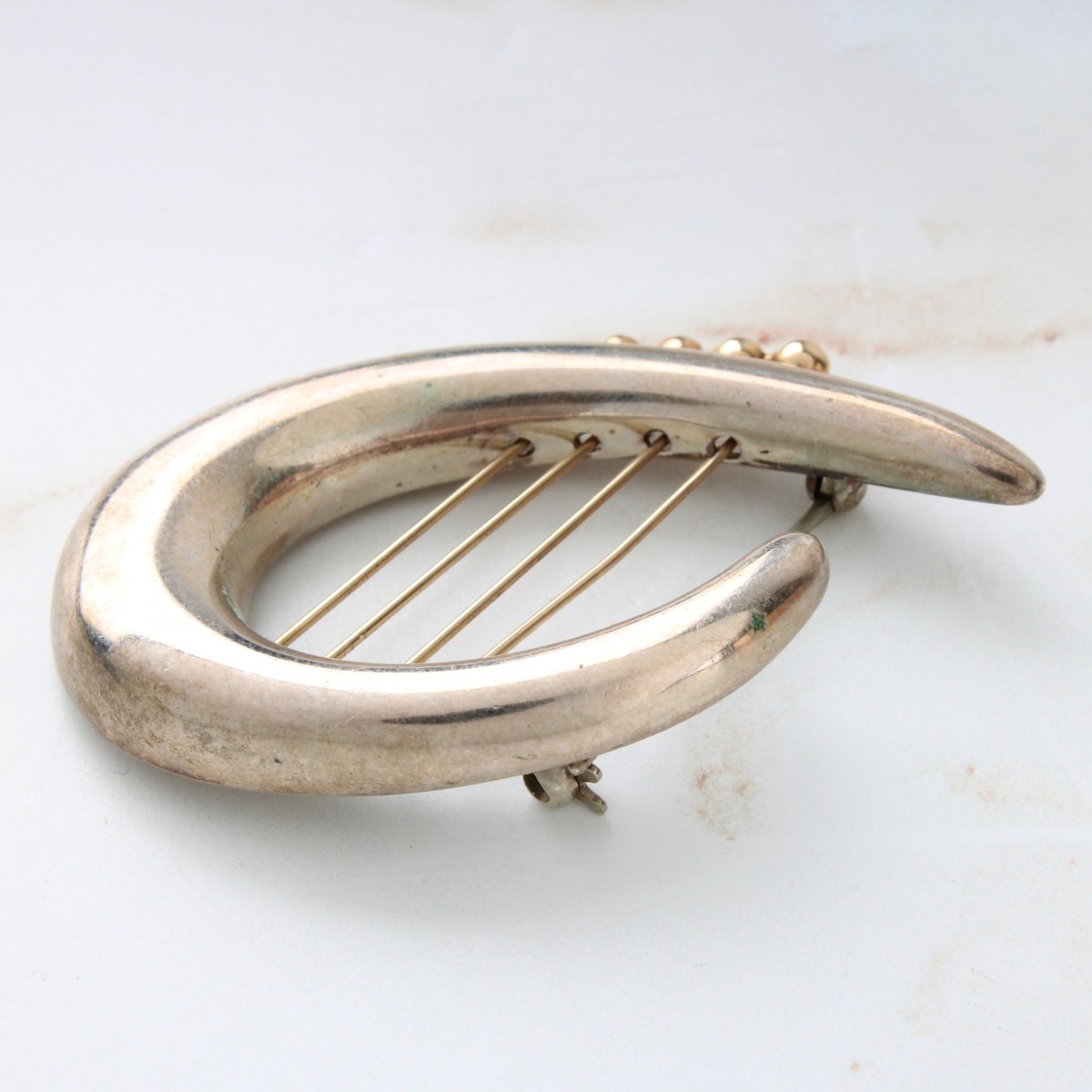 Sterling and 14K Pin