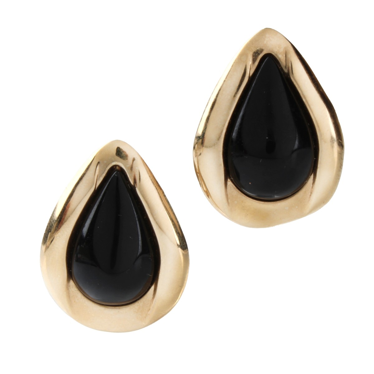 Onyx and 14K Earrings