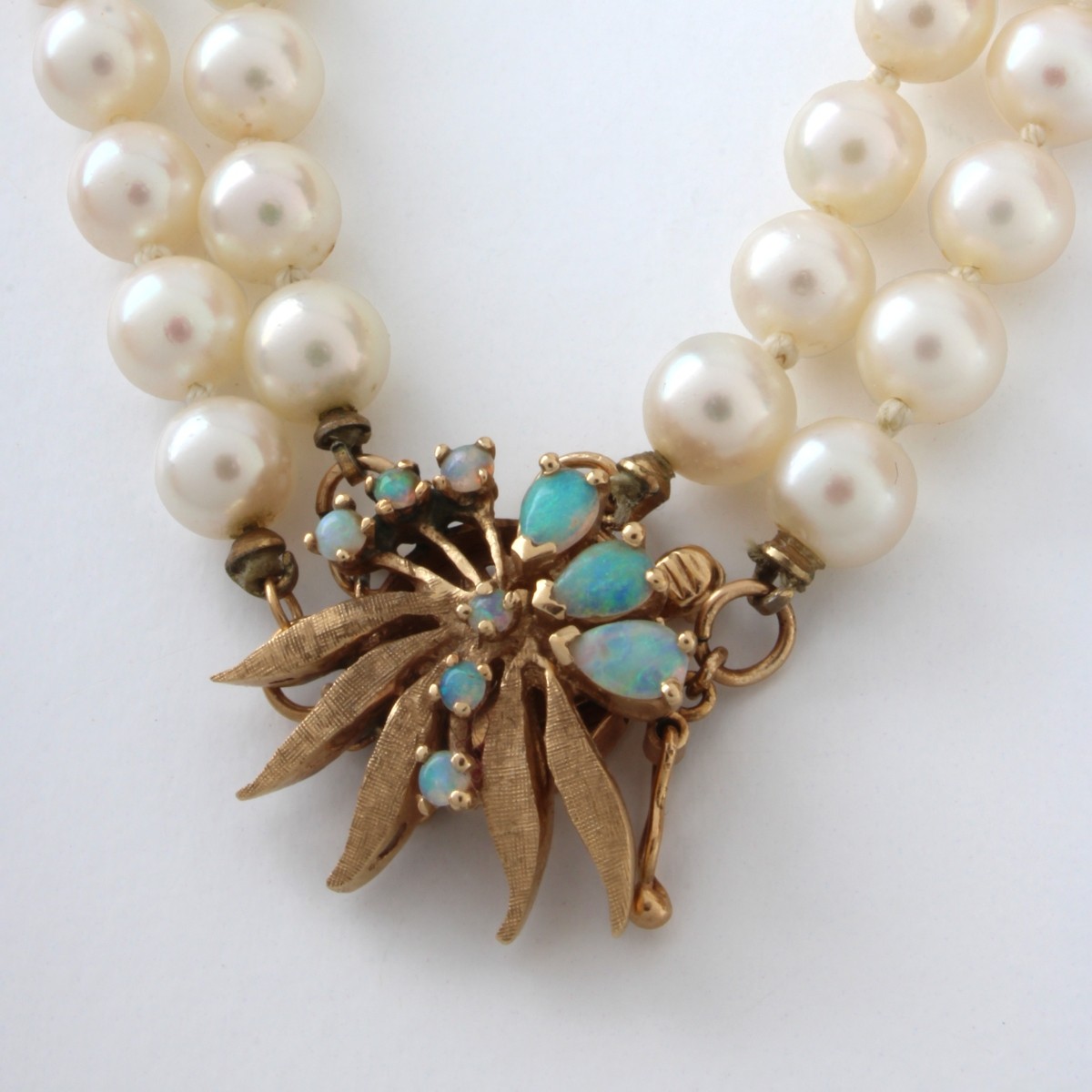 Pearl, Opal and 14K Necklace