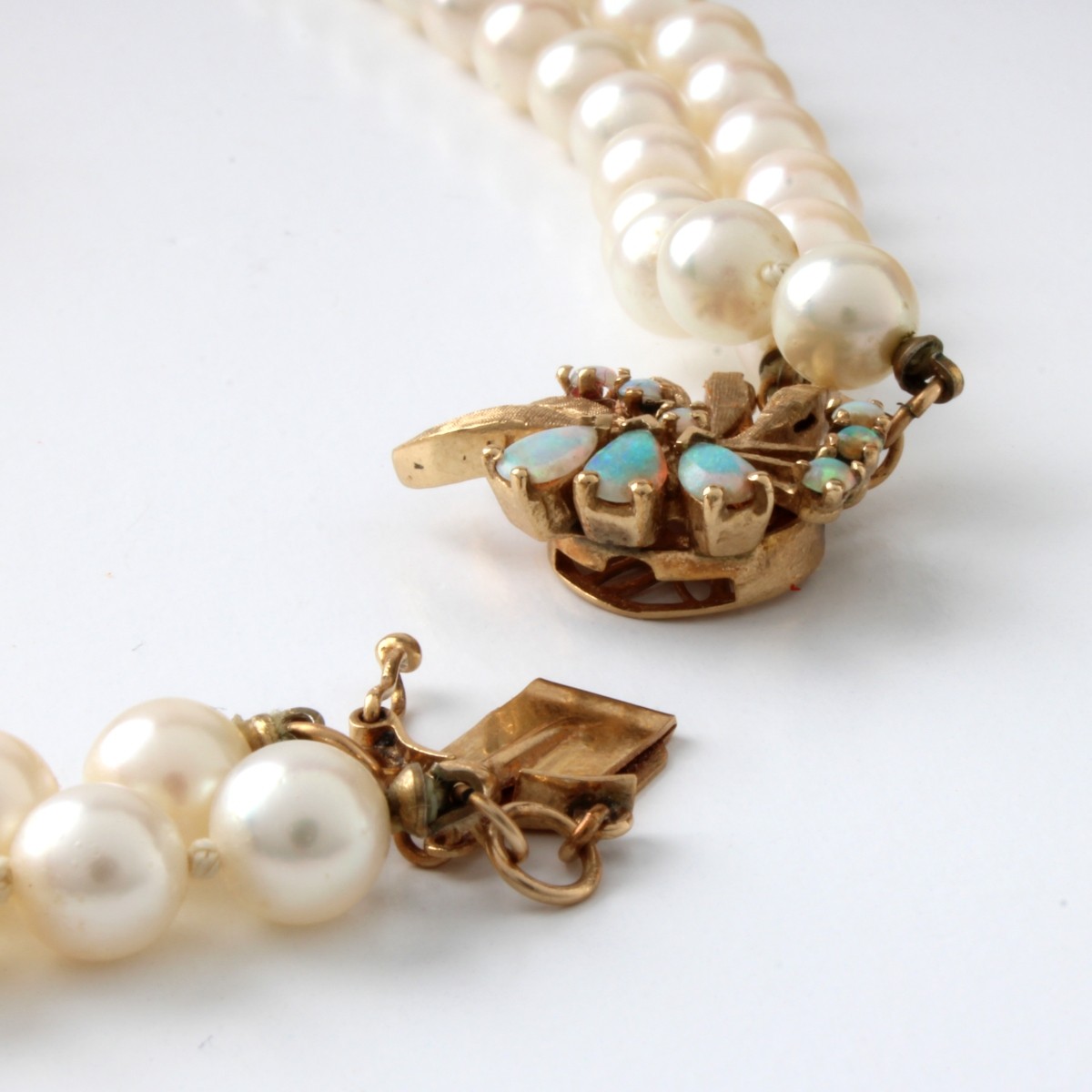 Pearl, Opal and 14K Necklace