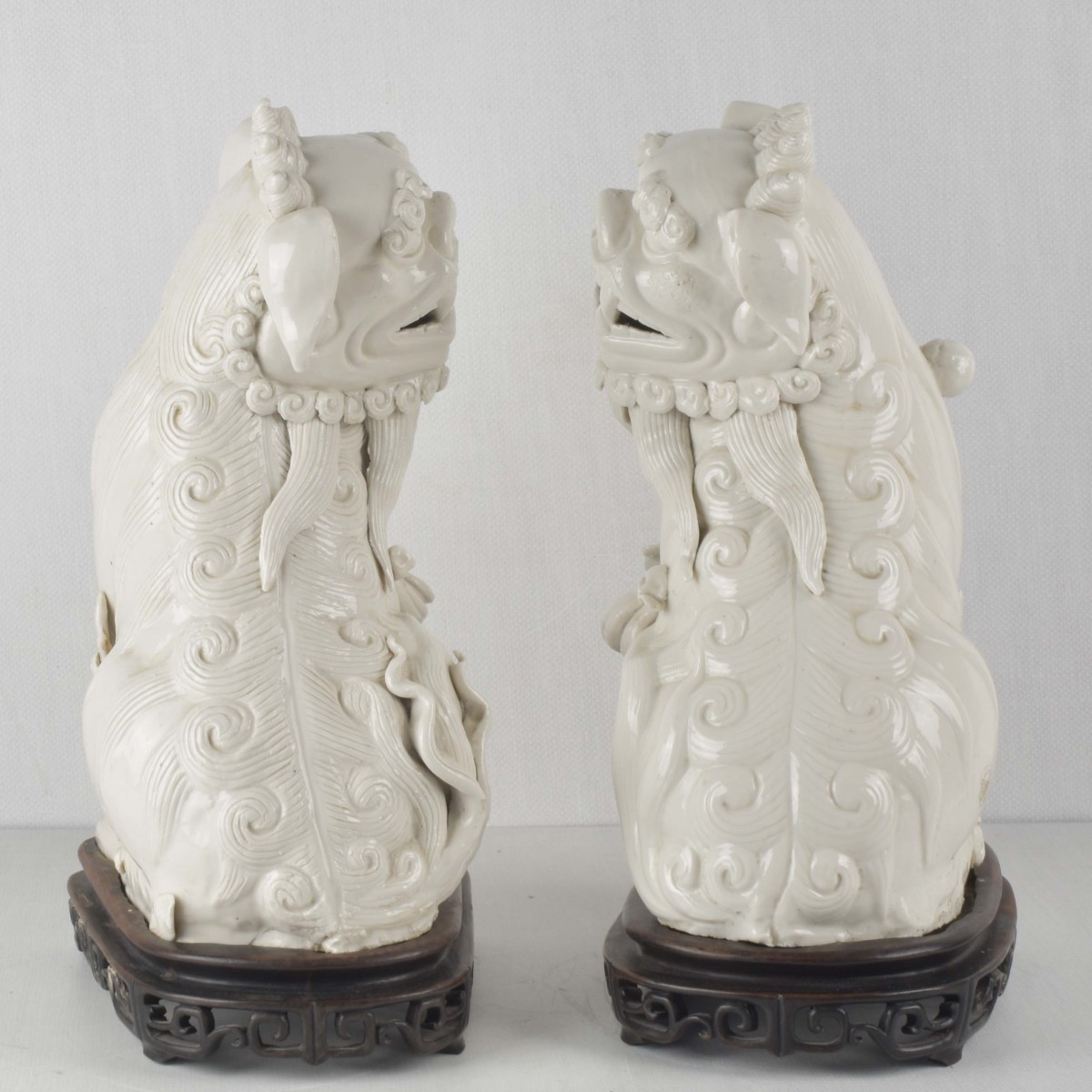 Chinese Blanc de Chine Foo Dogs