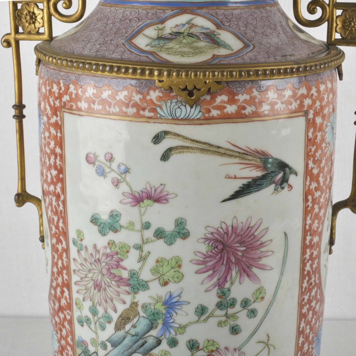 Canton Famille Rose Table Lamp