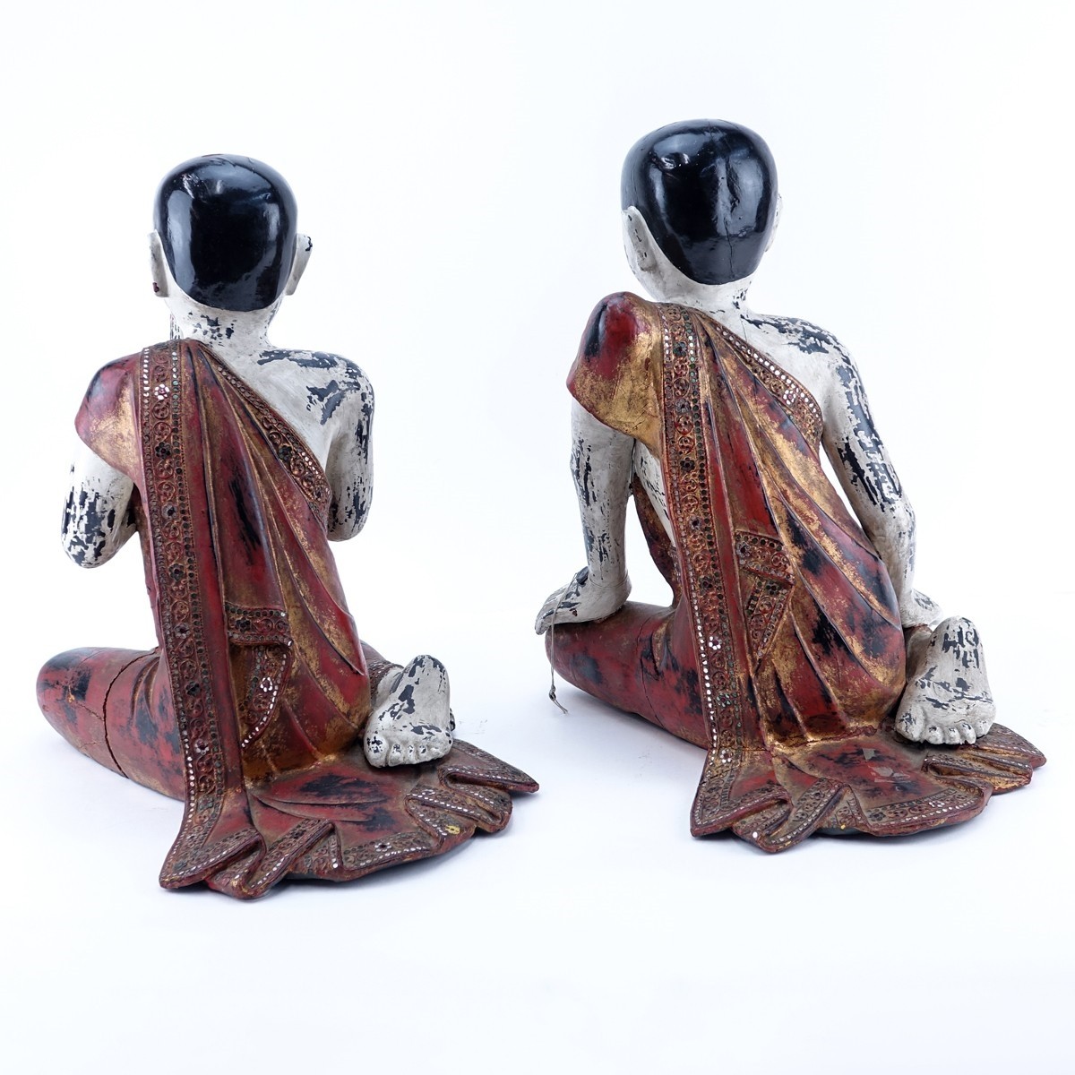 Burmese Buddhist Monk Figures