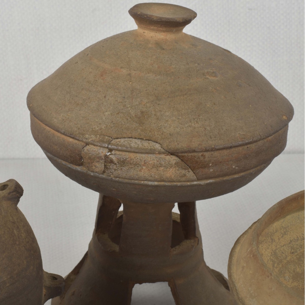 Korean Ash Glazed Pottery Pieces