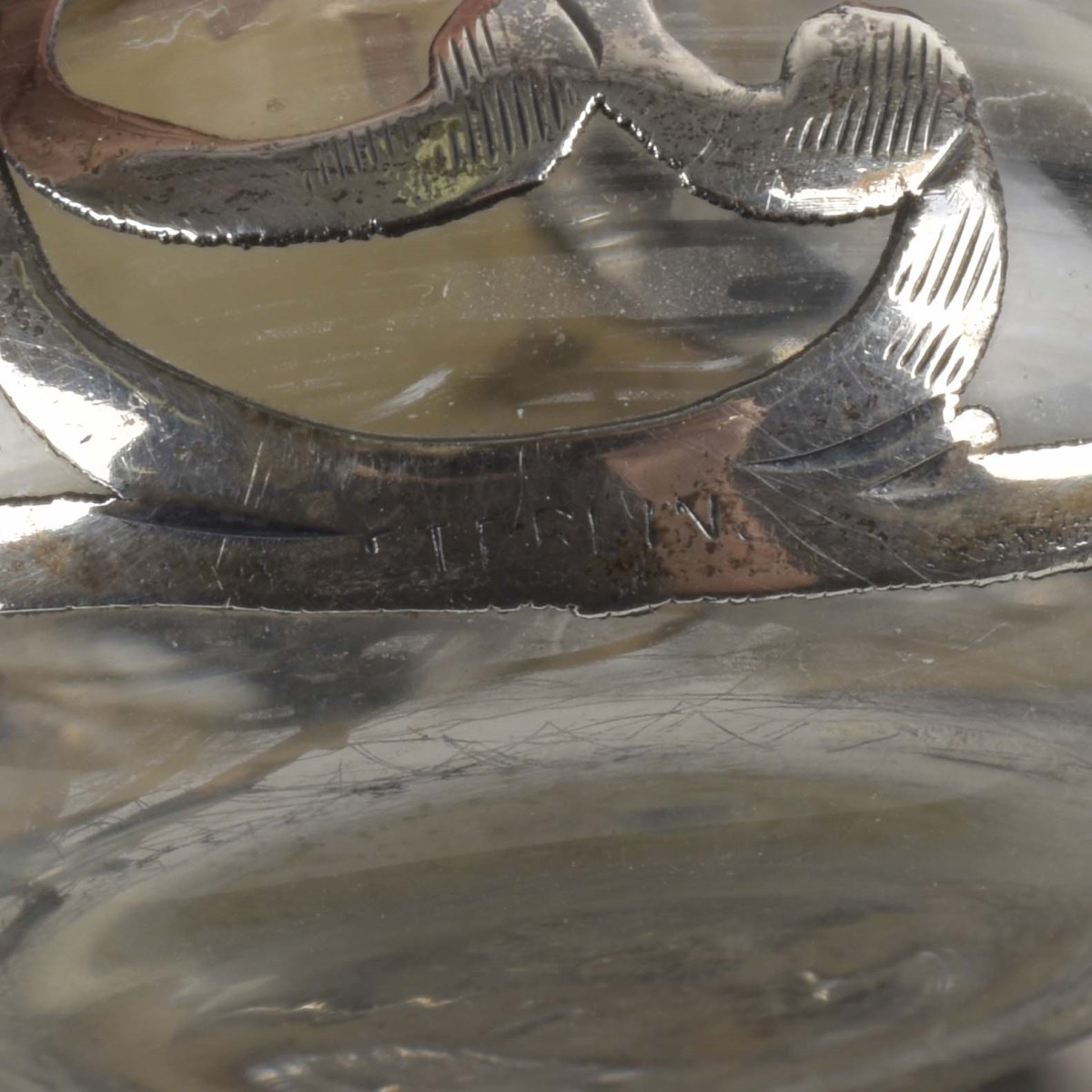Art Nouveau Silver Overlay Bottles