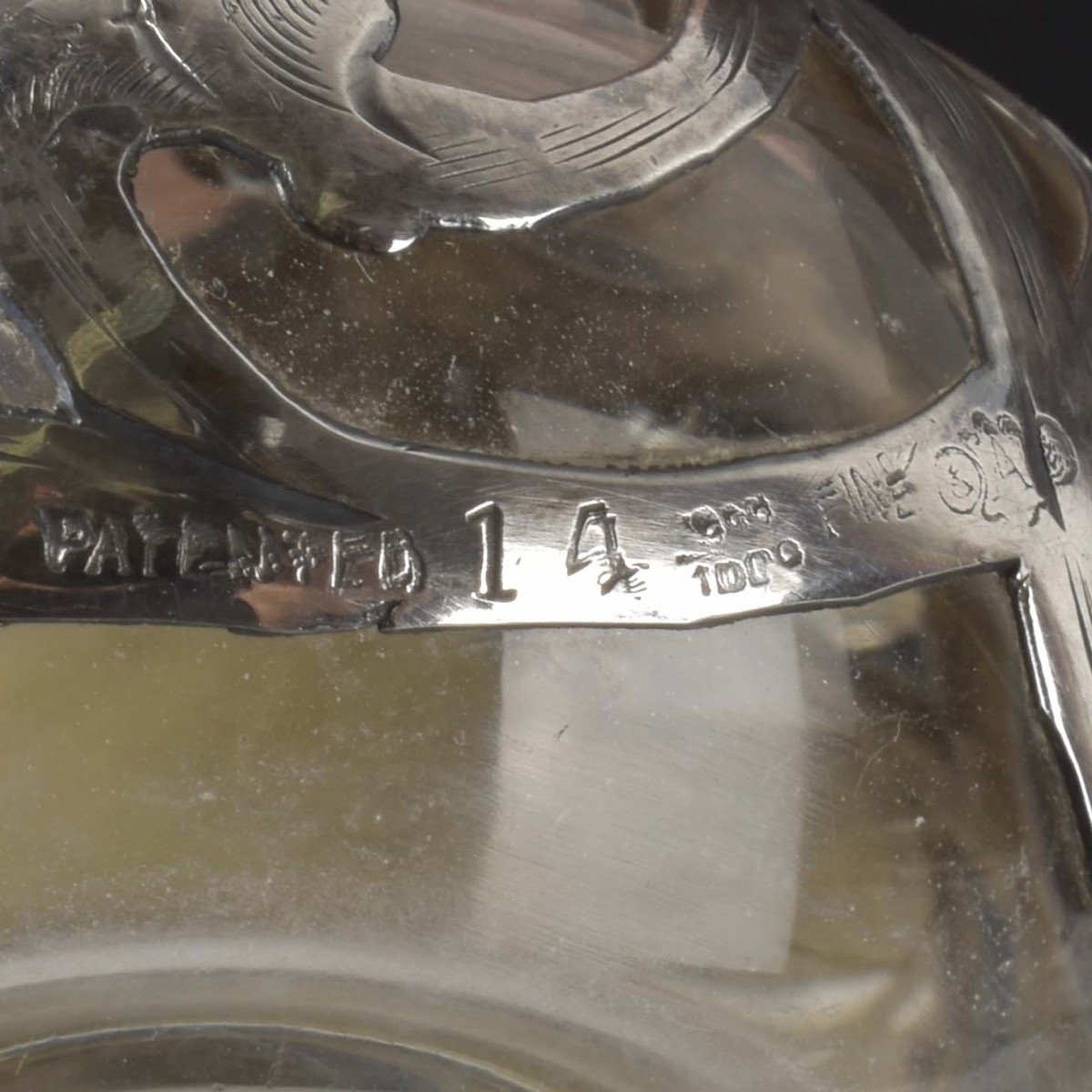 Art Nouveau Silver Overlay Bottles