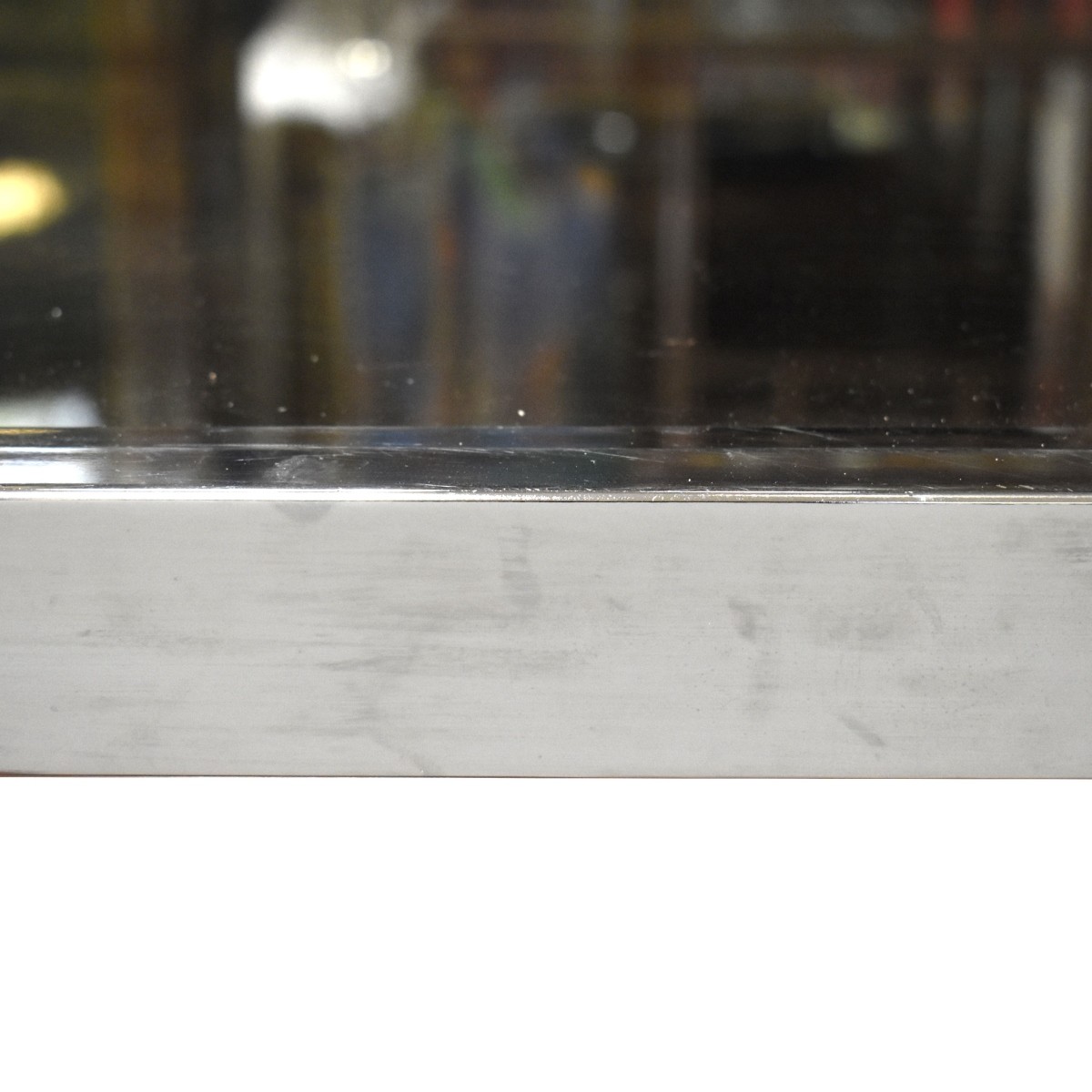 Milo Baughman Glass and Chrome Table